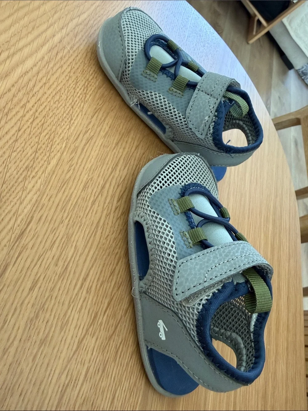 Size 6C See Kai Run blue/ grey flex sole sandals